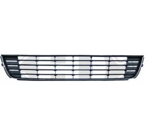Grille pare-chocs avant centrale (noire + chrome)  Volkswagen TOURAN 2010-2015 - GO2296045